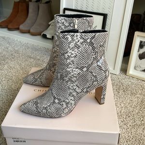 Reputation 🐍 Faux Snakeskin Ankle Boots